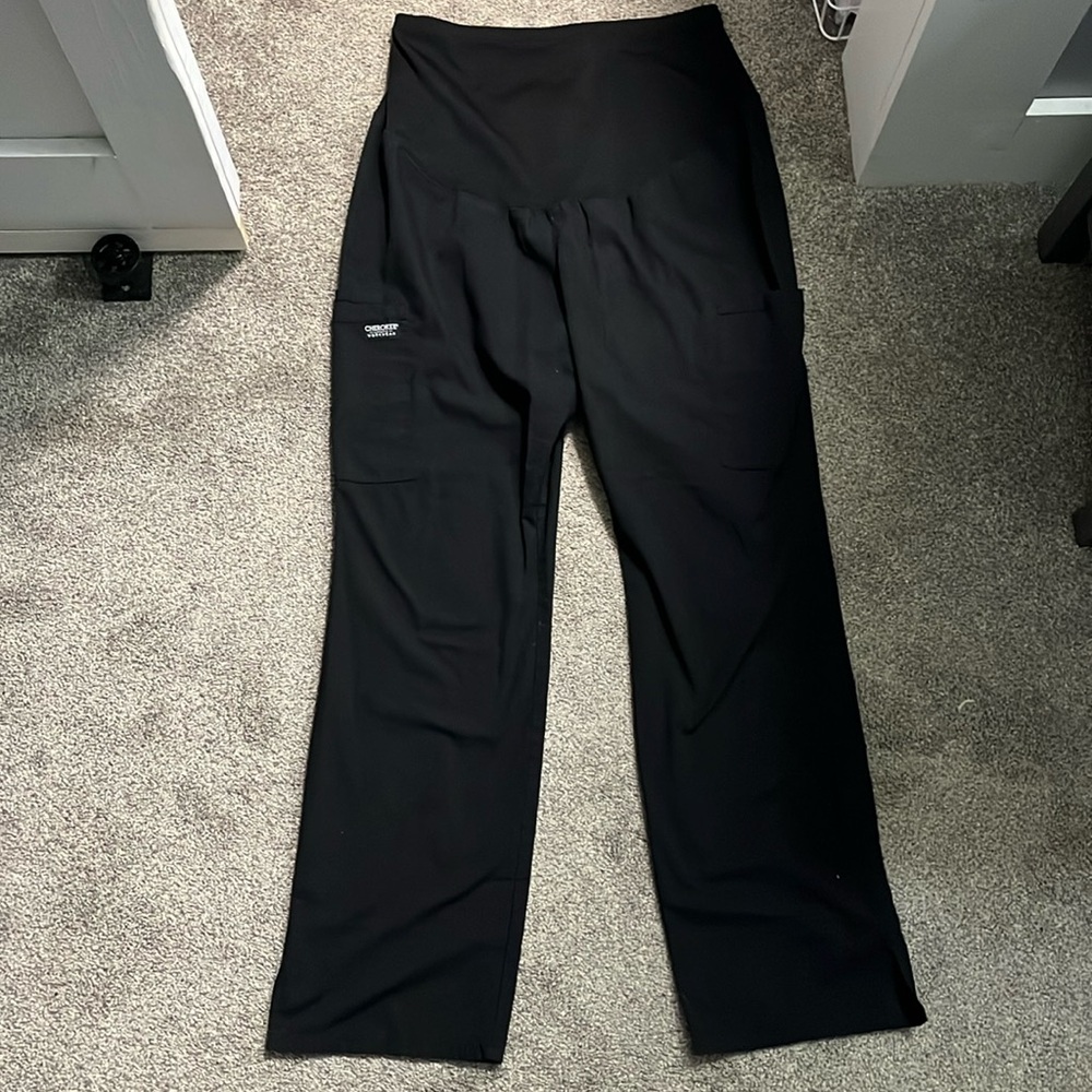 Cherokee black Maternity scrub pants size medium
